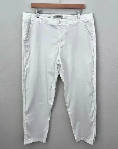 LIVERPOOL | White Slacks Pants Chino Trousers Ankle Cropped | Size 16 / 33