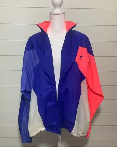 Nike Vintage 90s  logo colorblock jacket windbreaker full zipper. Size: M