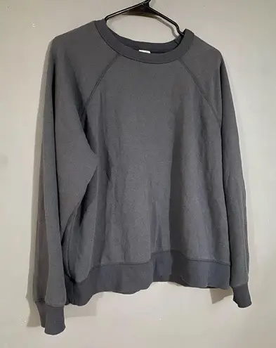 secret treasures  Charcoal Grey Black Long Sleeve Sleep Pullover Size M NWOT