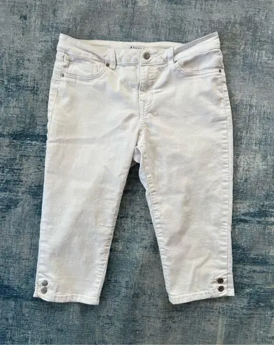 D. Jeans White Denim Capris Size 8