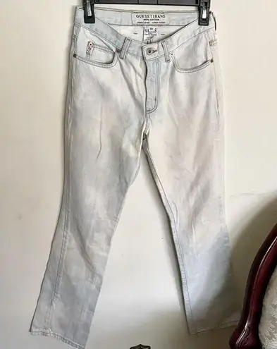 Guess Vintage  Bleached Bleach Dyed Jeans- Size 30