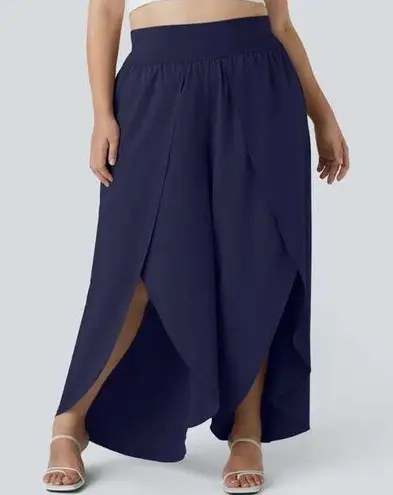 Halara NWT Breezeful Palazzo Flowy Wide Leg Casual Pants in Patriot Blue