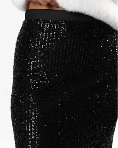 Pink Lily Own The Night Black Sequin Maxi Skirt - Image 4