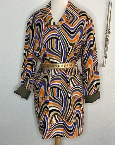 Ideology color waves jacket beautiful stretchy fabric gives a curvy sexy look