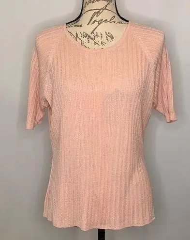 Jacqueline Ferrar Vintage 100% silk short sleeve sweater LP