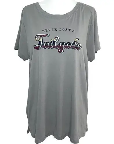 C&C California New Never Lost A Tailgate Short Sleeve Tee Grey