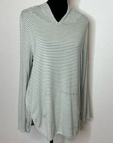 Market & Spruce  size XXL striped hoodie with kangaroo pocket