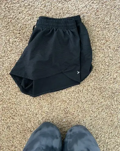 Old Navy Black Striped Athletic Shorts