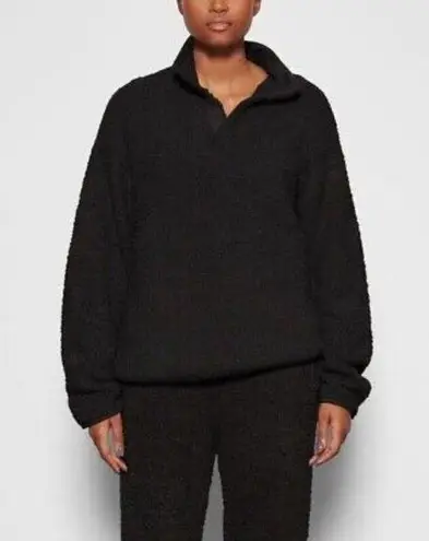 SKIMS NWOT Black Cozy Pullover Sweatshirt