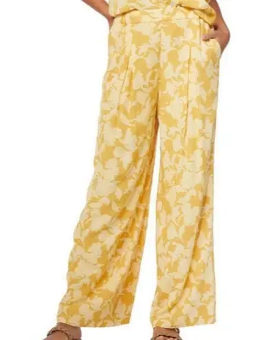 The Normal Brand Women's Pleated Yellow Floral Wide
