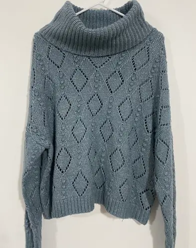 Loft Shimmer Bubble Turtleneck Sweater