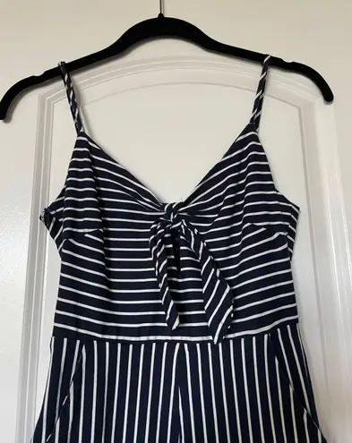 Main Strip Boutique  Navy Striped Jumper