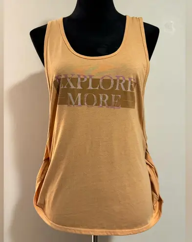 Preloved Free People Movement Orange Explore More Graphic Tank size small
