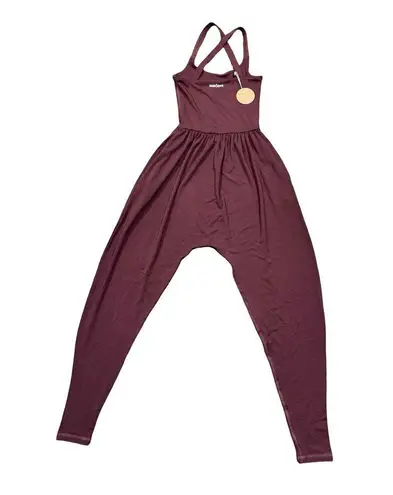 NEW NWT IMBODHI Bodhi Jumper Criss Cross Back in Burgundy