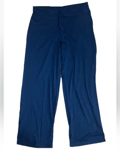 32 Degrees Cool Women Pajama Pants Medium Blue Pull Up Super Soft Lounge
