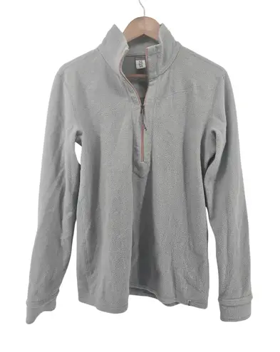 Stio Womens Gray Fleece 1/4 Zip Pullover Long Sleeve Casual Outdoor Top Large