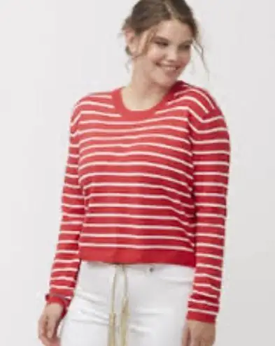 Lane Bryant NWT  woman’s plus size cropped striped pullover sweater size 22/24.