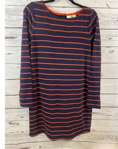 St. Tropez Women's Dress, Size M, Navy & Red Striped