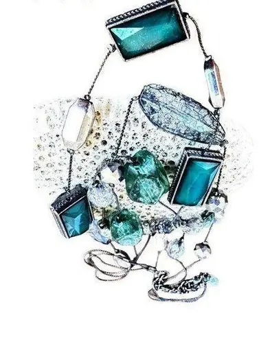 Vintage Beaded Necklace Triple Standed 22 inch 2 inch extender NY Mark …