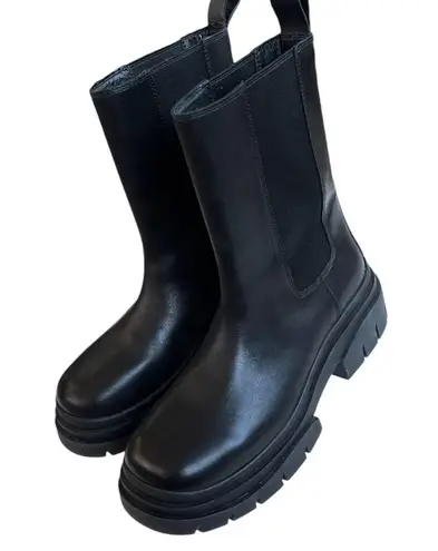 Ash EUC Leather Storm Chelsea Boots Size 11