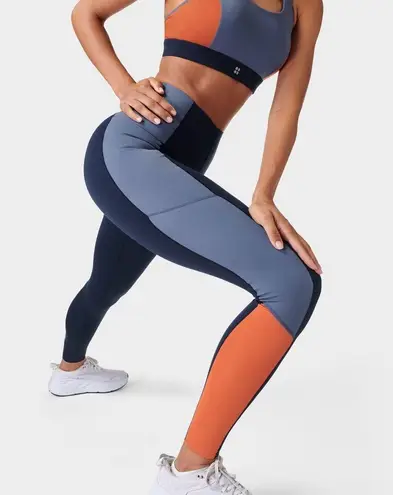 Sweaty Betty Power Zip Back Color Block Top