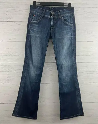 Hudson Dark Wash Boot Cut Flap Pocket Jeans Size 27