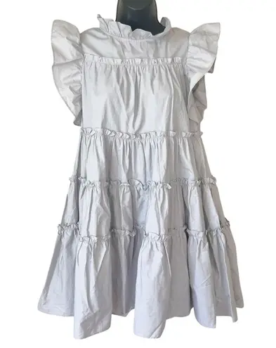 EN SAISON
Rudy Ruffled Mini Dress Silver