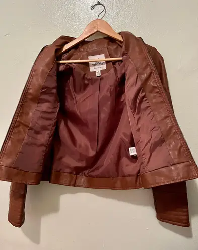 Maralyn & Me Junior’s Faux Leather Jacket