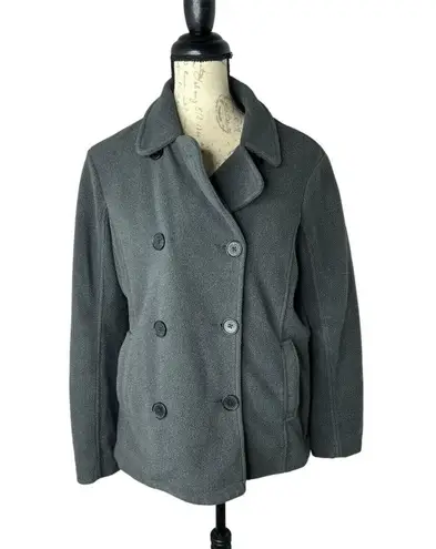 Lands End Women's Gray Polartec Pea Coat Plus Size MP