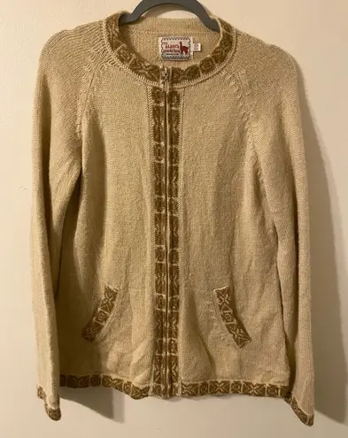 Womens The Alpaca Connection Handmade In Peru Zip