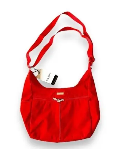 Baggallini Baggalinni Cargo Bagg Orange Crossbody Bag Organizer Travel Roomy New With Tagd