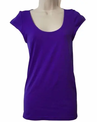 Attention NWOT Purple T Shirt S/M