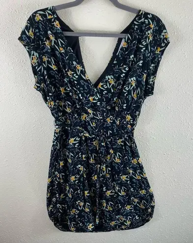 DR2 Floral Print Cap Sleeve V