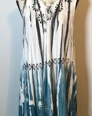 🩵NWT🩵 SWIMSUIT COVERUP 🌴 BOHEMIAN 🌴 LIGHTWEIGHT & SOFT ONE SZ FITS MOST Blue