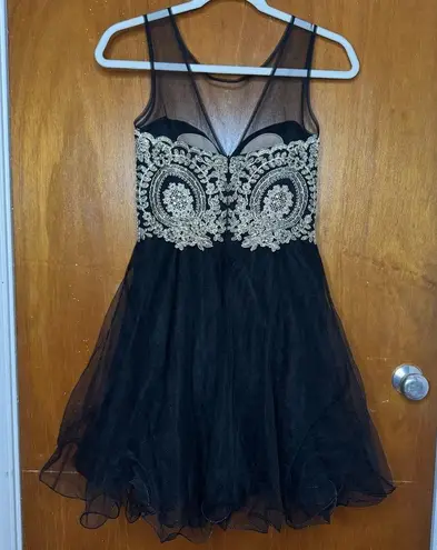 Babyonlinedress Girls Short Prom Homecoming Cocktail Dresses Crystals Applique S Black Size undefined