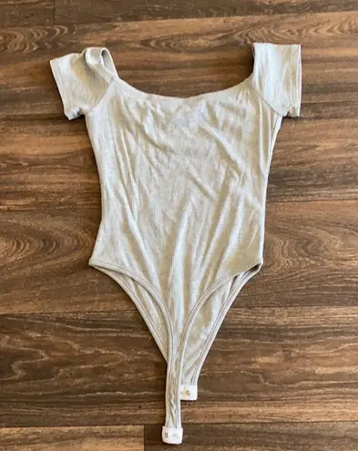 Naked Wardrobe Gray Bodysuit