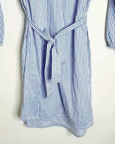 J. Crew Factory Blue/White Striped Tie