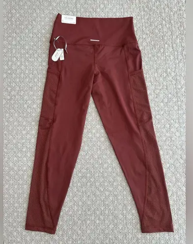 Aerie NEW!  Rust Chill Play Move 7/8 Leggings Mesh Pockets Size M - Image 2
