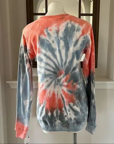 Mango Dreamsicle Sweatshirt Tie Dye Cozy Cotton Blend Loungewear  Surf Size S NWT