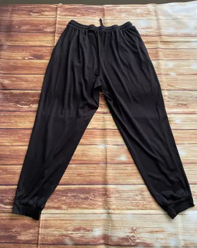 Rae Dunn Women DREAM Black Drawstring Jogger with Pockets Size Medium