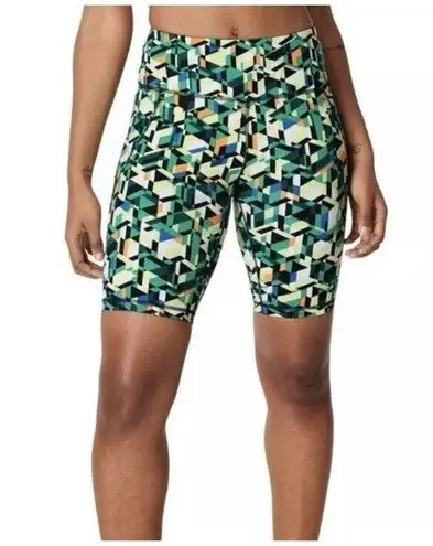 Sweaty Betty Power 9" High Waist Pocket Bike Short Size 10 multicolor