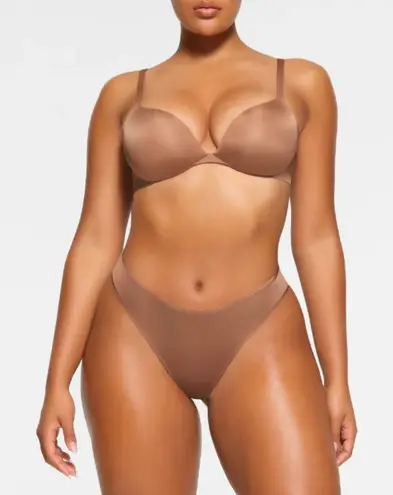 SKIMS ‎ Ultimate Bra Teardrop Push Up Plunge bra Ochre size 36D NWT thumbnail 1