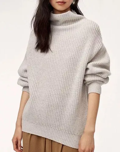 Wilfred 100% Merino Wool Natural turtleneck pullover oversized sweater sz large