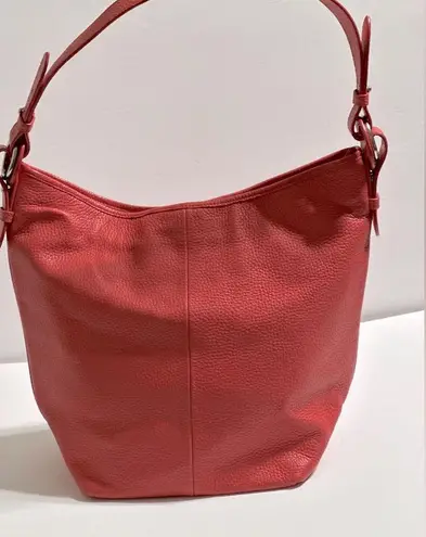 Coldwater Creek Coral leather shoulder bag by .