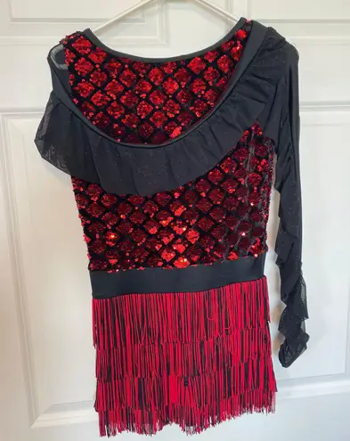 Dance Costume Red Size M