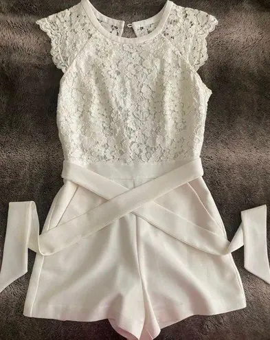 Bebe Lucia Jumpsuit White 