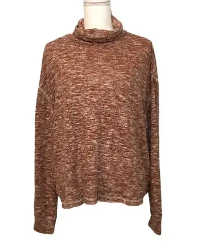 Universal Threads NWOT Burnt Orange Marled Turtleneck Sweater New