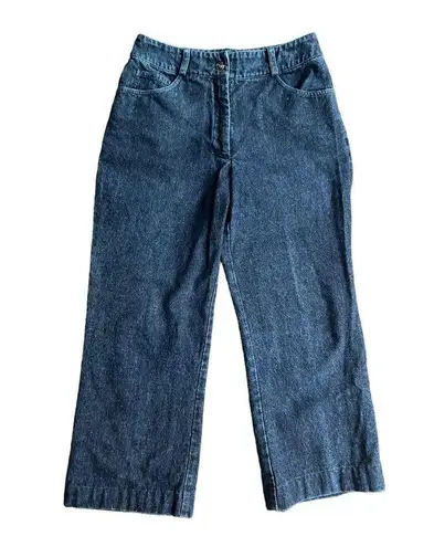 St. John Vintage  Sport Demin Mom Jeans Dark Blue Straight Leg Size 8