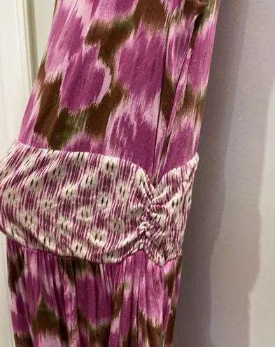 Matilda Jane Hello Lovely Adore Me Geo Ruched Sleeveless Dress size L