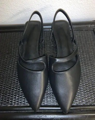 Black Ballet Flats Size 8